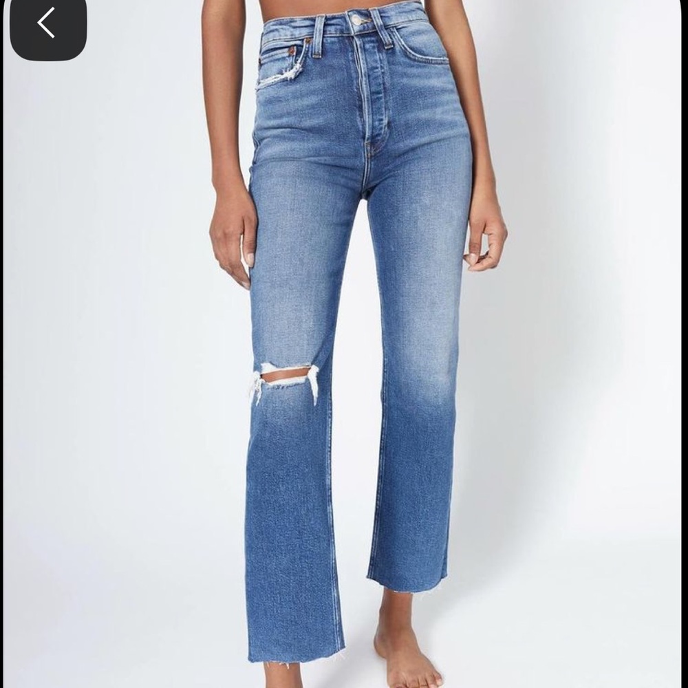 Re/Done Stove Pipe Jeans Sz 26